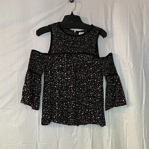 Xhilaration Blk/Wht blouse size M